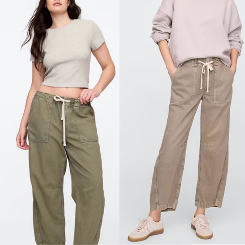 GAP Factory Mid Rise SuperSoft Pull-On Barrel Jeans BUNDLE